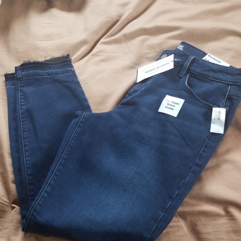 Old navy jeans with built in warmth size 10
